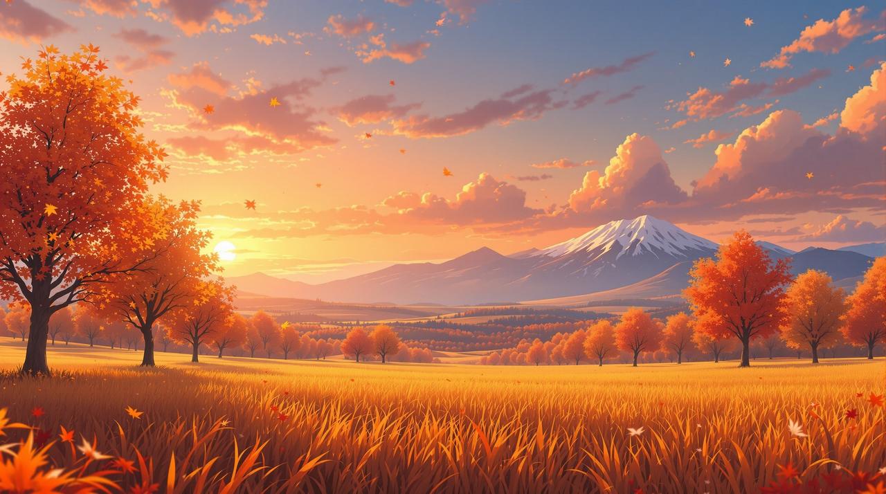 夸克短剧 - 金色秋日风景